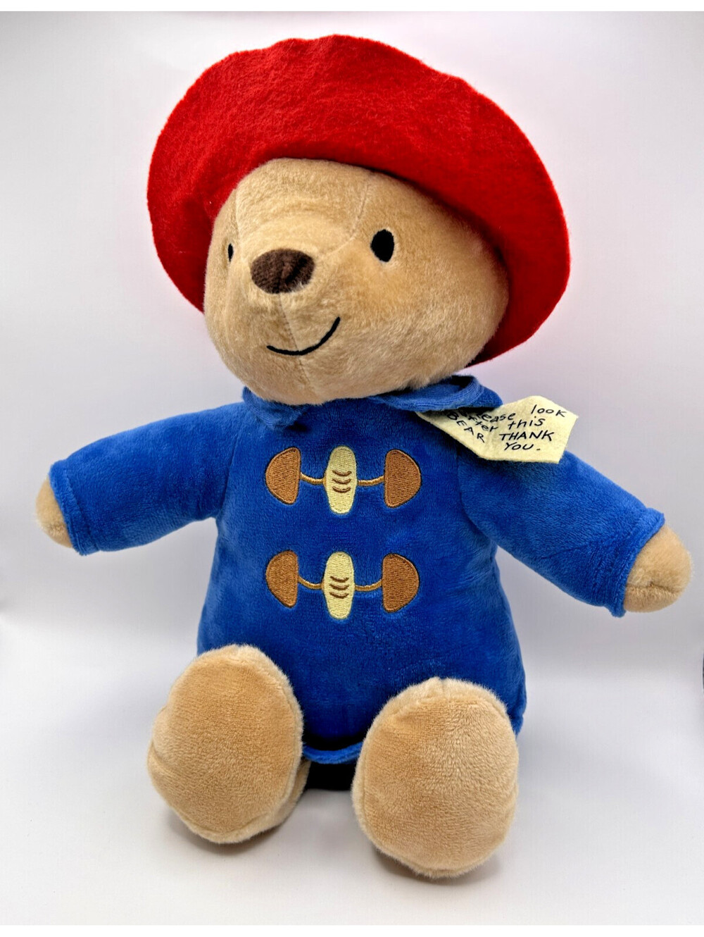 Kohl's Cares Paddington Bear Plush Yottoy Red Hat Blue Coat